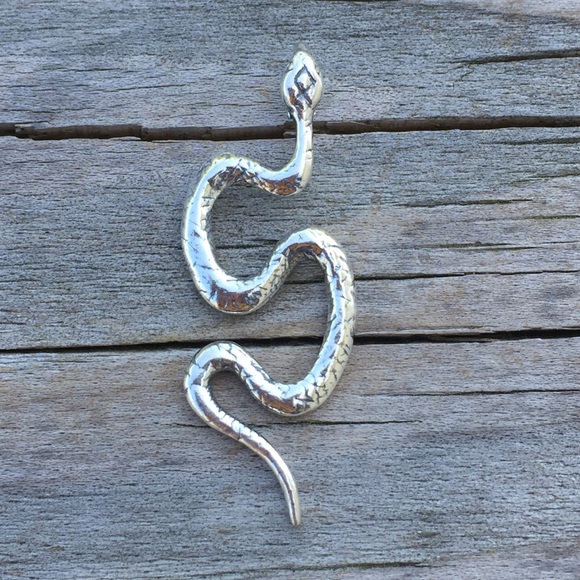 Wellstone Jewelry - Snake Pendant Solid .925 Sterling Silver Serpent Made in USA